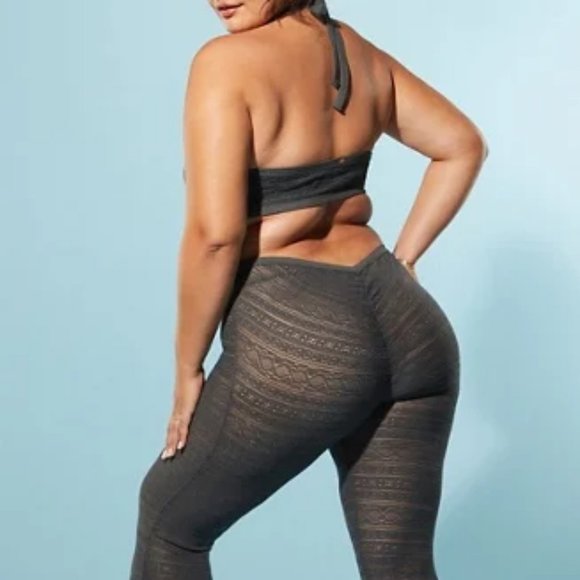 Yitty Knit Slip Flare Leg Jumpsuit - M - Smoked Out (Blk) - NEW! - Picture 3 of 7